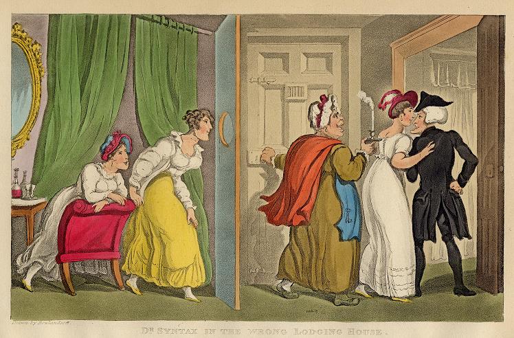 Dr. Syntax in the Wrong Lodging House, 1840