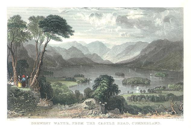 Lake District, Derwentwater, 1830