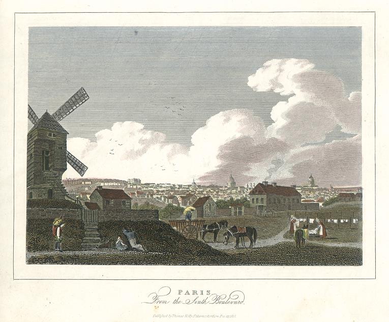 France, Paris from the South Boulevard, 1828