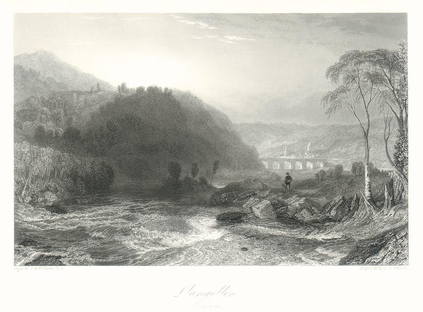 Wales, Llangollen, 1838