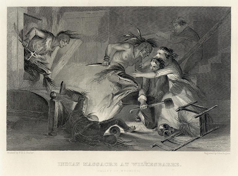 USA history, Indian Massacre at Wilkesbarre, 1878