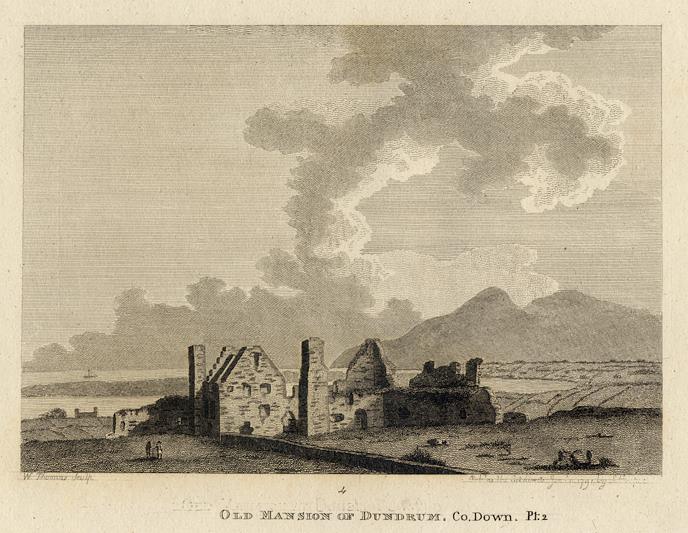 Ireland, Co. Down, Old Mansion of Dundrum, 1786