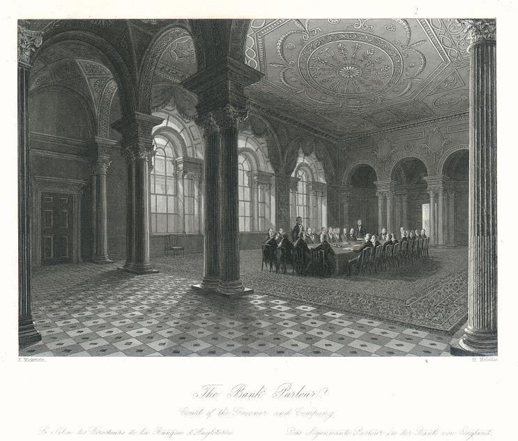 London, Bank of England - Bank Parlour, 1845