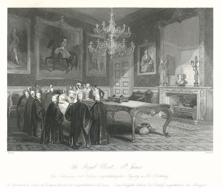 London, St.James' Palace, Royal Closet (Queen Victoria), 1845