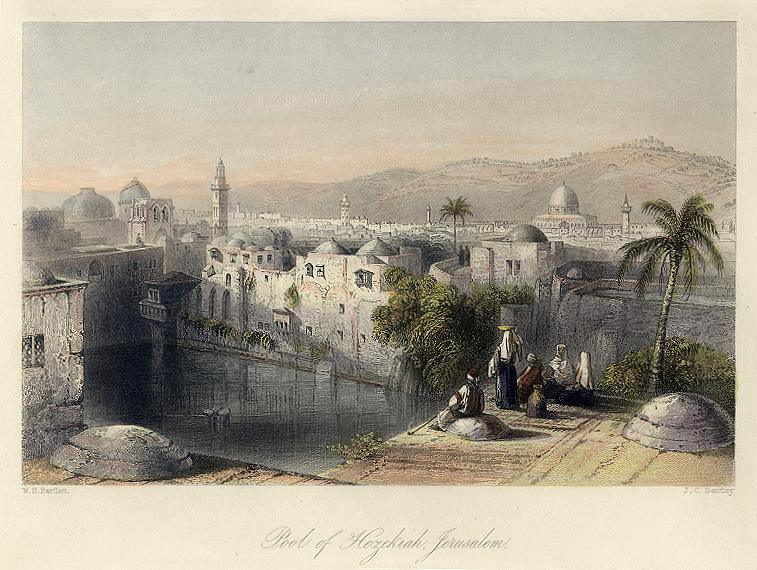 Jerusalem, Pool of Hezekiah, 1860