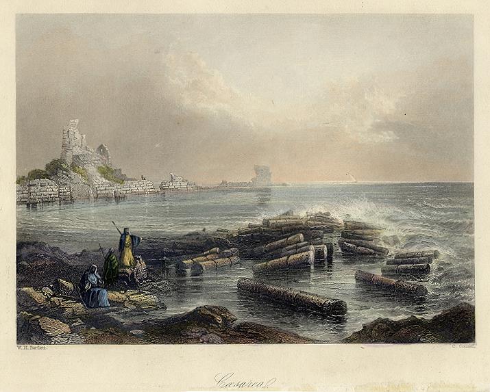 Israel, Caesarea, 1860