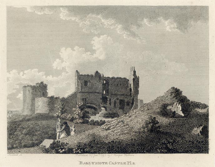 Ireland, Co. Sligo, Ballymote Castle, 1786