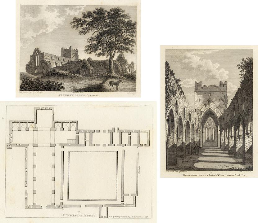 Ireland, Co. Wexford, Dunbrody Abbey, 1786