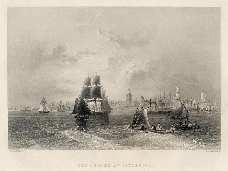 Liverpool and the Mersey, 1842