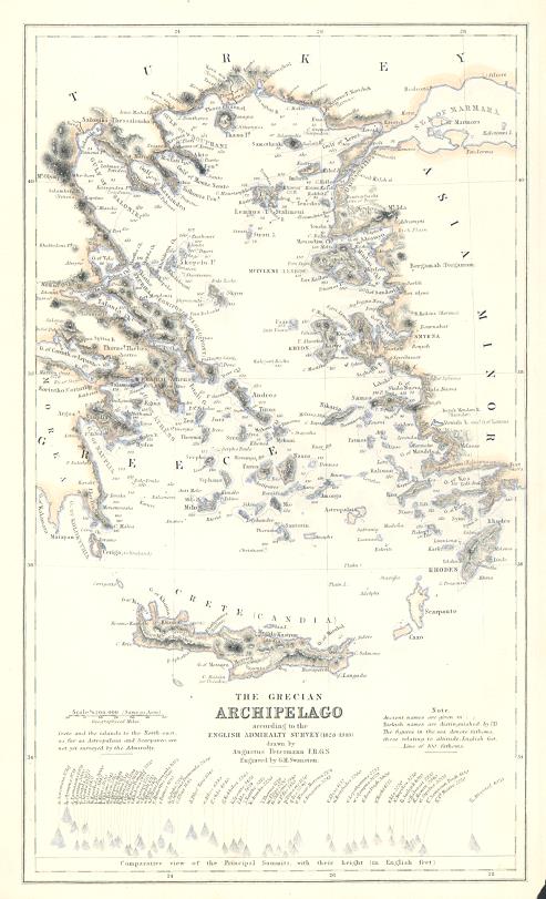 Greece, the Aegean Sea, 1856