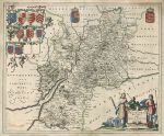 Gloucestershire, Blaeu, c1650