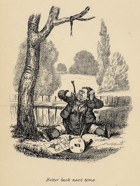 Lovesick caricature, Robert Seymour, 1835 / 1878