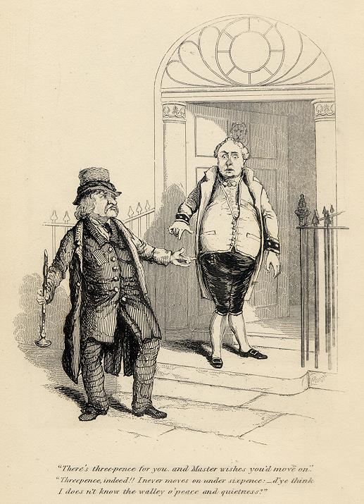 Cockney social caricature, Shooting, Robert Seymour, 1835 / 1878