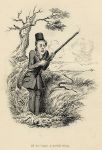 Cockney sporting caricature, Shooting, Robert Seymour, 1835 / 1878