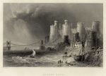 Wales, Conway Quay & Castle, 1842