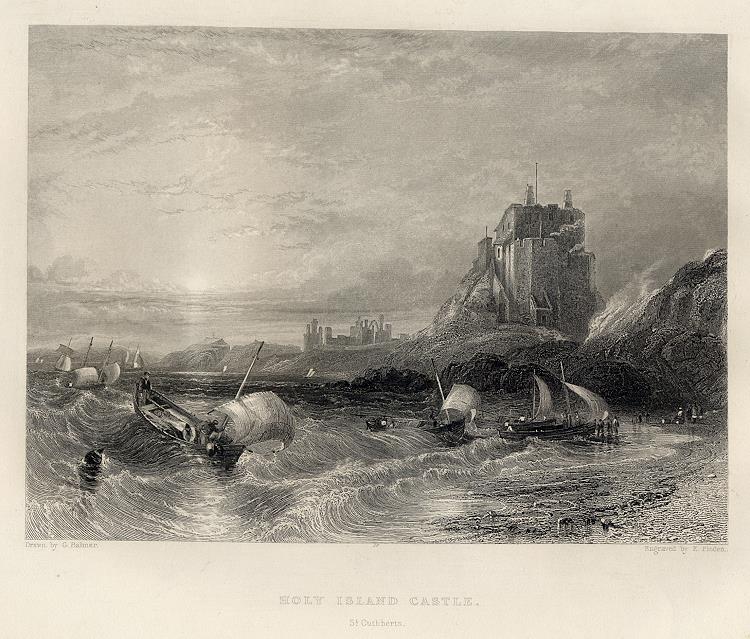 Northumberland, Holy Island Castle, 1842