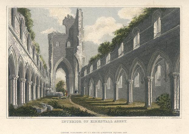 Yorkshire, Kirkstall Abbey, 1829