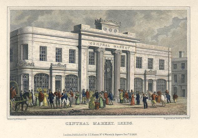 Yorkshire, Leeds, Central Market, 1829