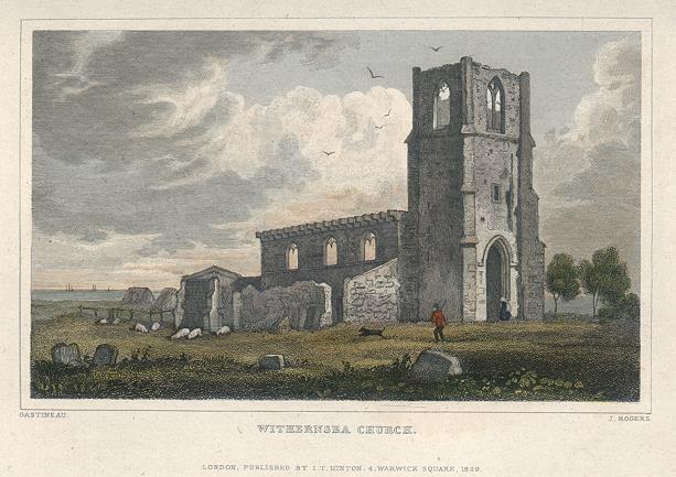 Yorkshire, Withernsea Church, 1829