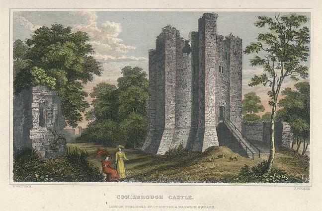 Yorkshire, Conisbrough Castle, 1829