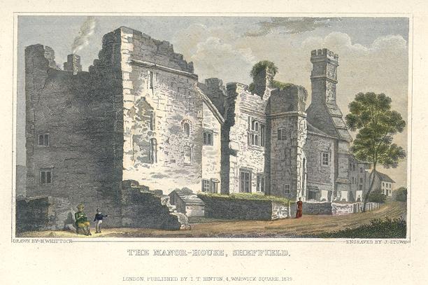 Yorkshire, Sheffield, Manor House, 1829