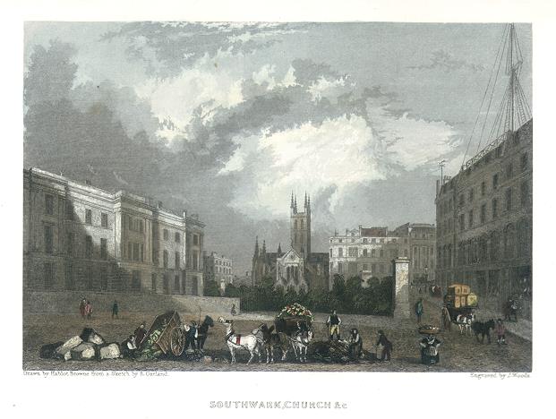 London, Southwark Church &c., 1838