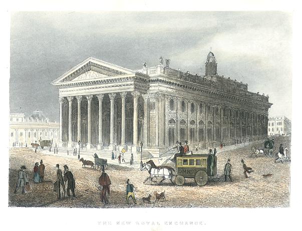 London, New Royal Exchange, 1838