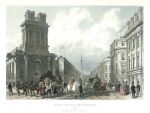 London, King William Street & St. Mary Woolnoth, 1838