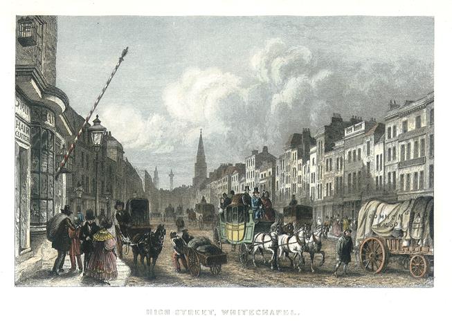 London, High Street, Whitechapel, 1838