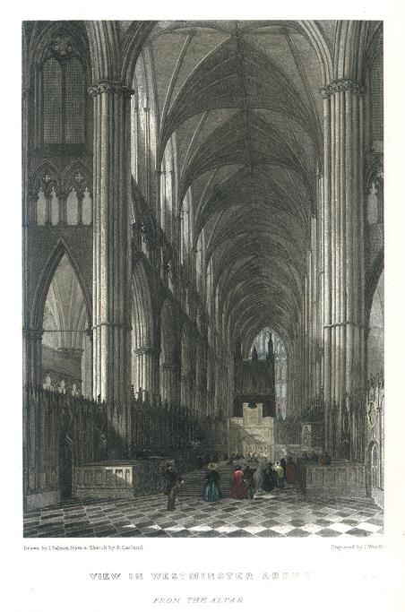 London, Westminster Abbey, 1838