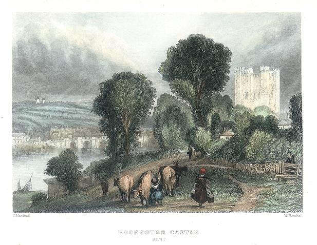 Kent, Rochester Castle, 1839