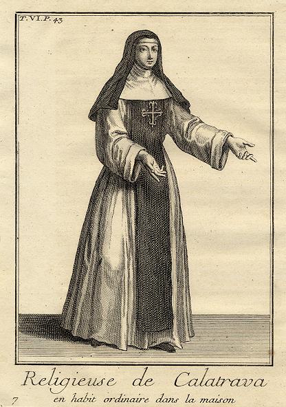 Religieuse de Calatrava (Castillian Reconquista order), 1718