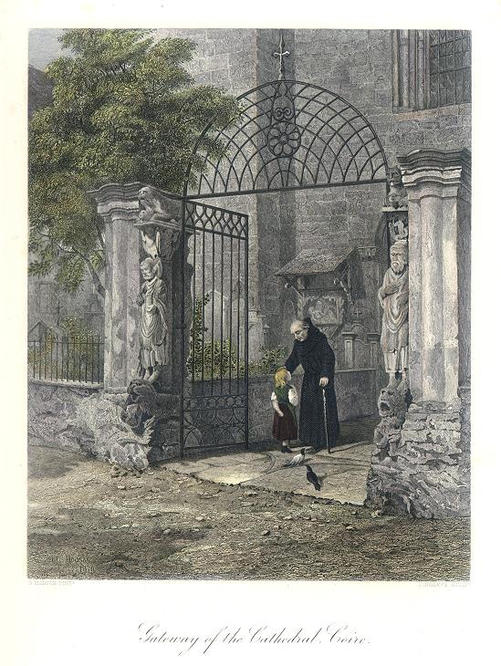 Switzerland, Coire, Cathedral Gateway, 1875