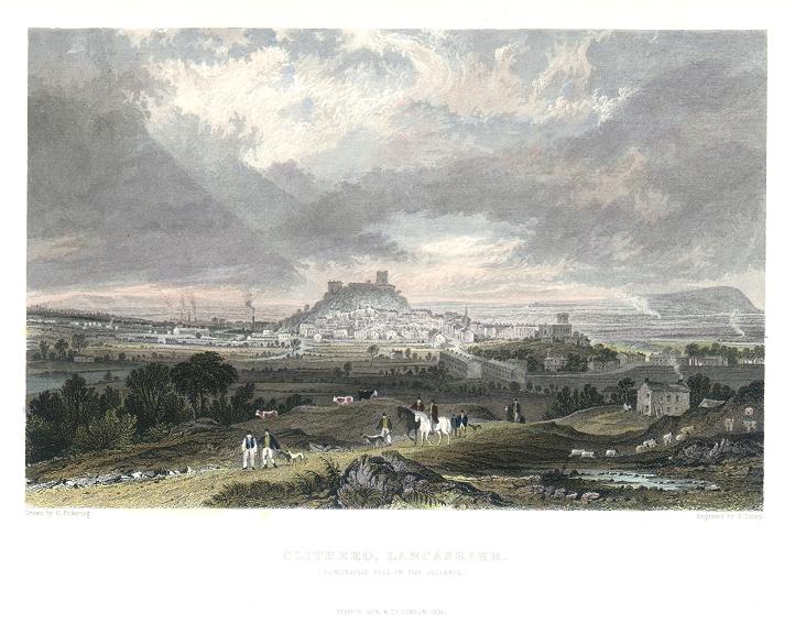 Lancashire, Clithero view, 1831