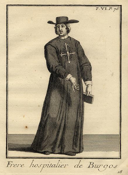 Brother of the Hospitaliers of Burgos (Italy), 1718