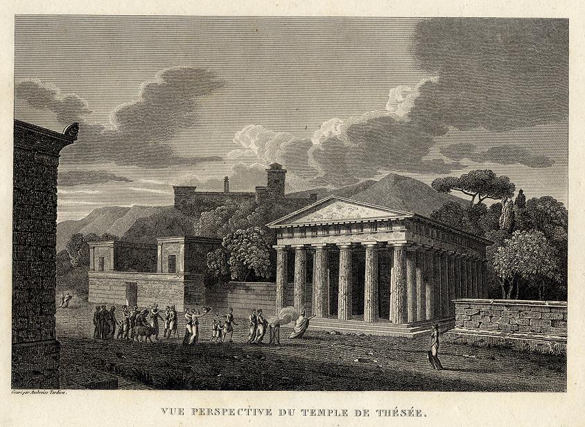 Ancient Greece, Temple of Hephaestus (Theseion), 1825