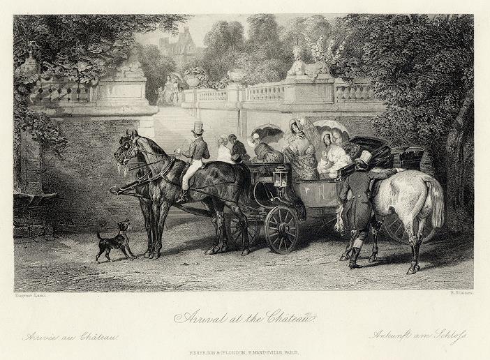 France, Paris, Arrival at the Chateau, 1844