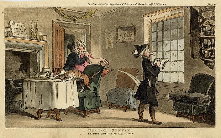 Doctor Syntax copying the wit of the window, 1812