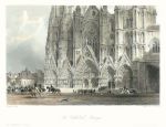 France, Bourges Cathedral, 1840