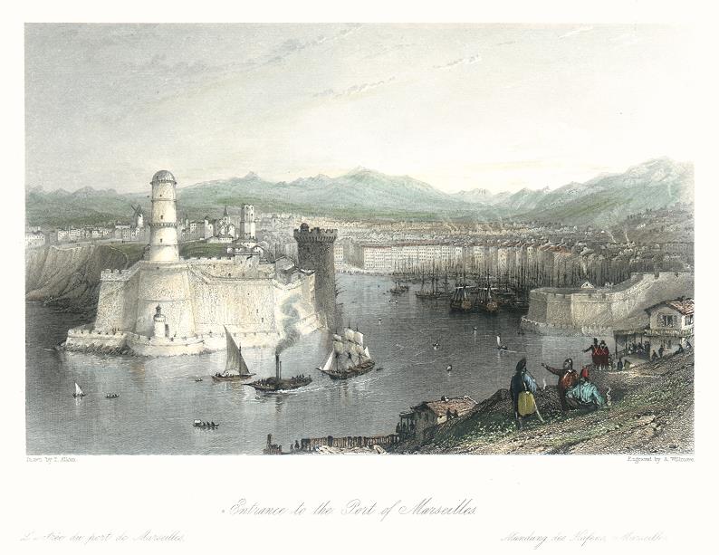 France, Marseilles Port, 1840