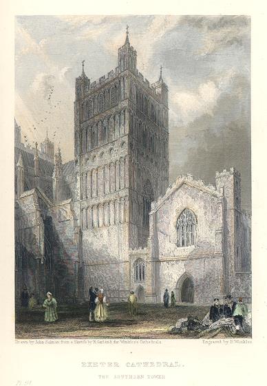 Exeter Cathedral Southern Tower, 1836