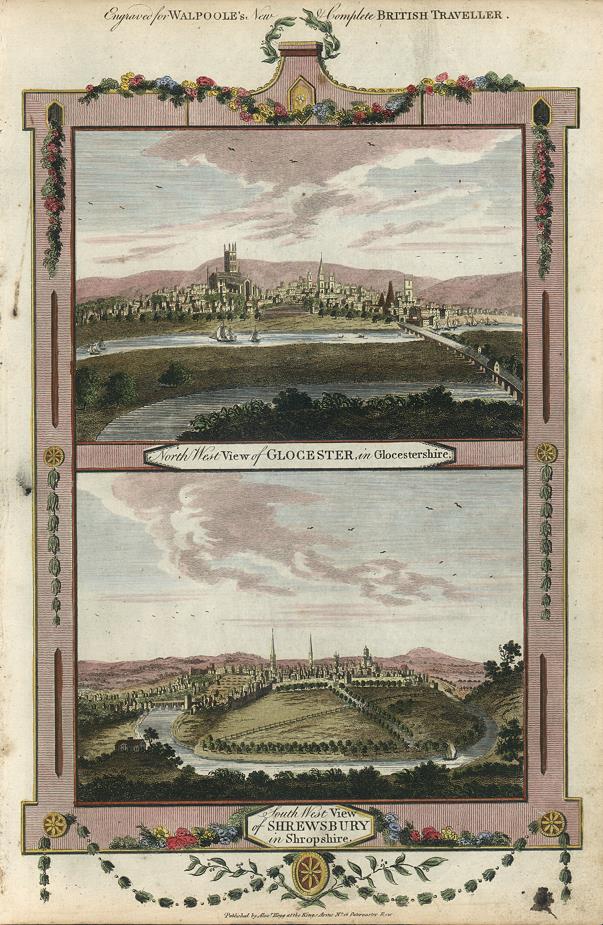 Gloucester & Shrewsbury views, 1784