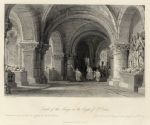 France, Paris, Tombs of the Kings in St.Denis , 1840