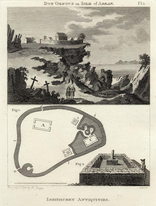 Scotland, Dun Oengus in Arran & Innismurry Antiquities, 1786