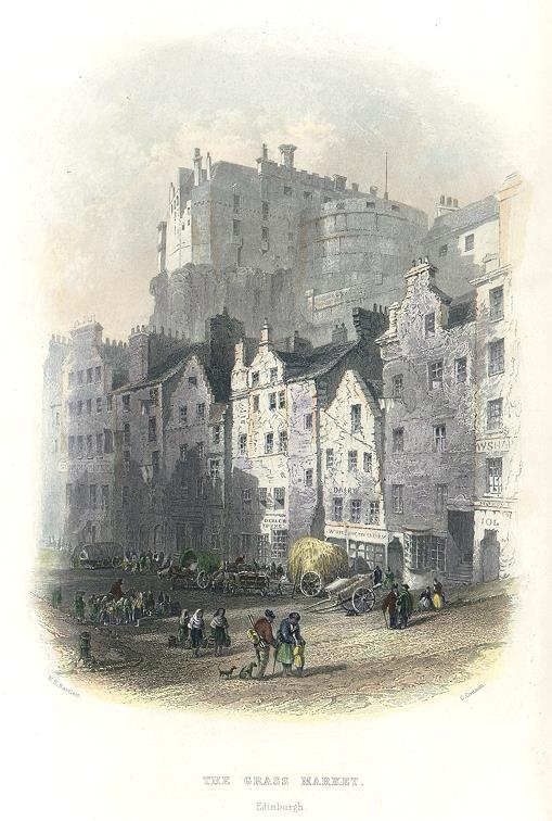 Scotland, Edinburgh Grass Market, 1872