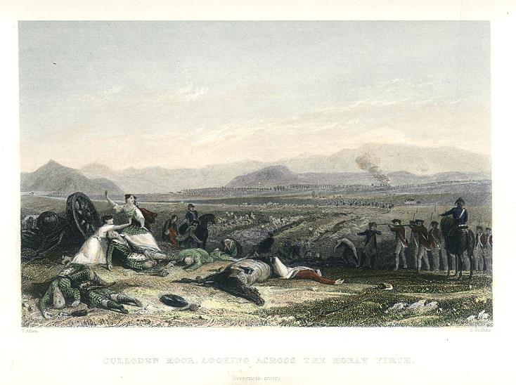 Battle of Culloden in 1746, published 1872