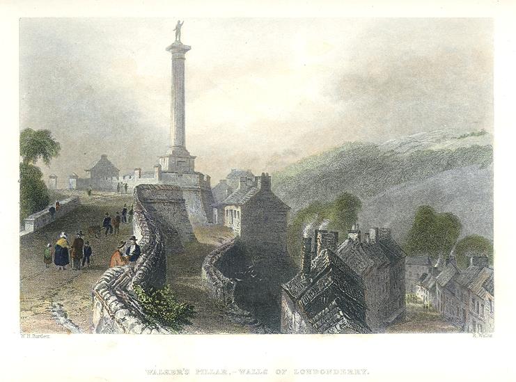 Londonderry Walls, Walker's Pillar, 1872