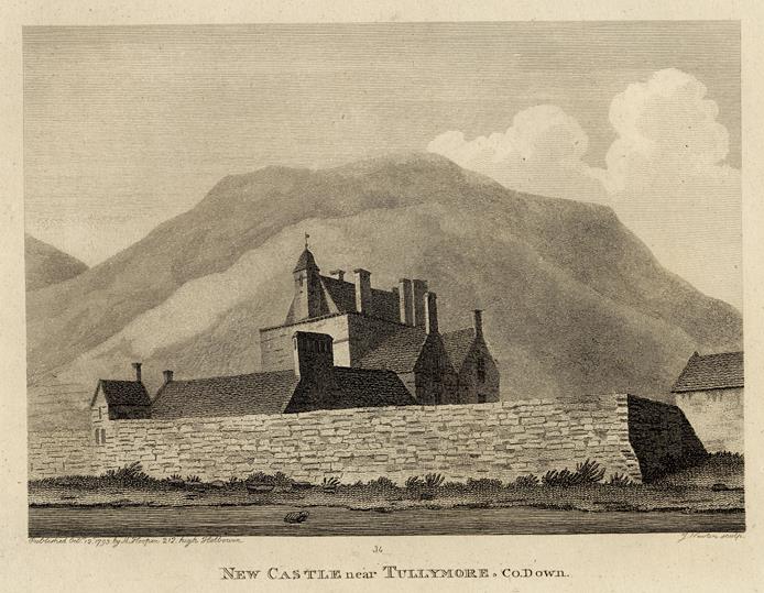 Ireland, Co.Down, New Castle near Tullymore, 1786