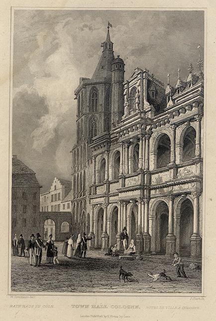 Germany, Cologne, Town Hall, 1832