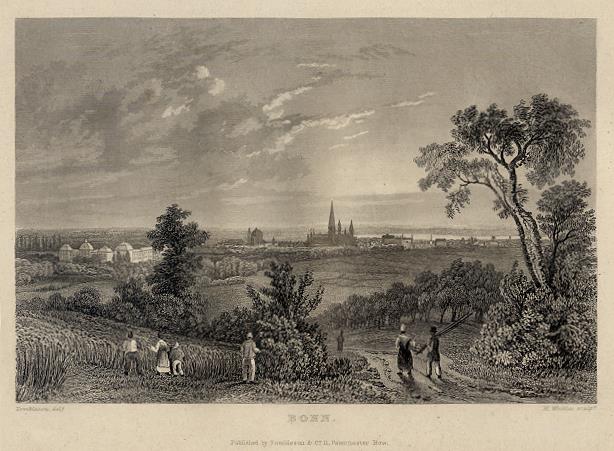 Germany, Bonn view, 1832